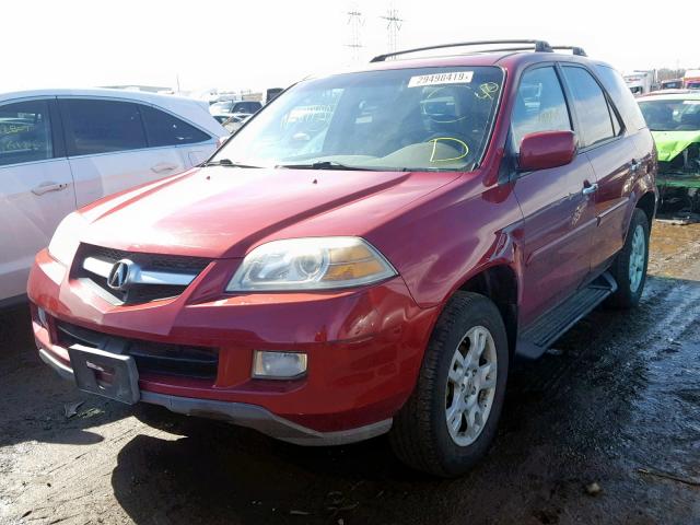 2HNYD18925H523193 - 2005 ACURA MDX TOURIN RED photo 2