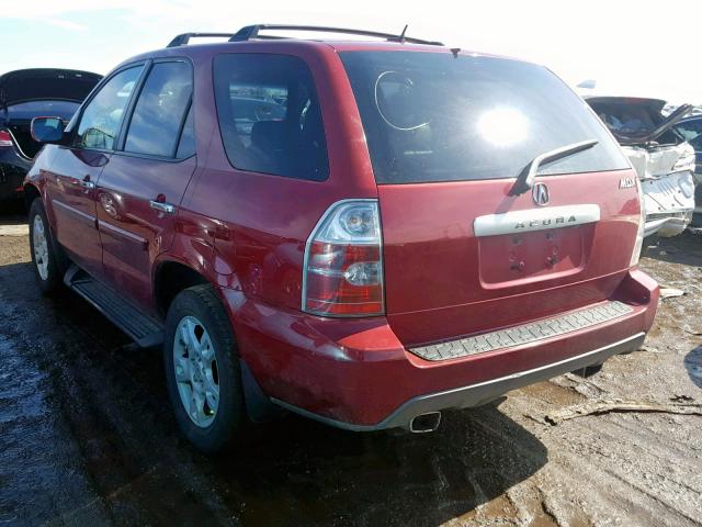 2HNYD18925H523193 - 2005 ACURA MDX TOURIN RED photo 3