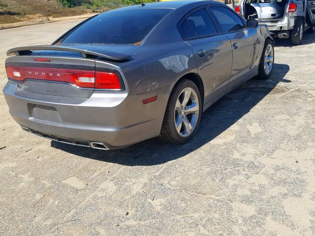 2C3CDXHG0CH271611 - 2012 DODGE CHARGER SX GRAY photo 4