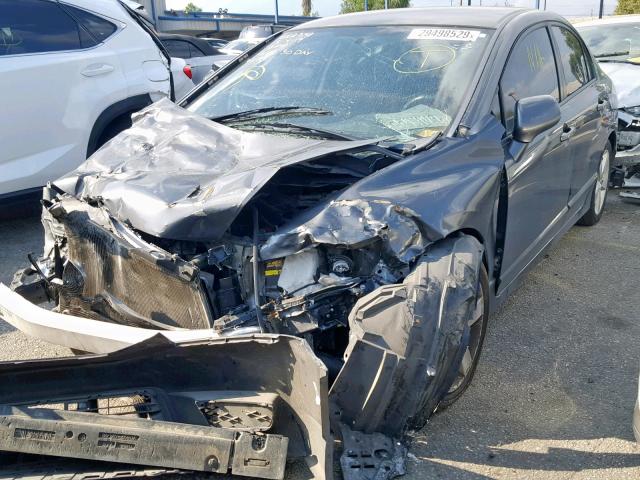 2HGFA1F65BH523605 - 2011 HONDA CIVIC LX-S رمادي صورة 2