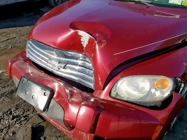 3GNDA23P46S556176 - 2006 CHEVROLET HHR LT RED photo 9