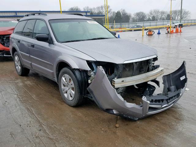 4S4BP60C787336468 - 2008 SUBARU OUTBACK SILVER photo 1