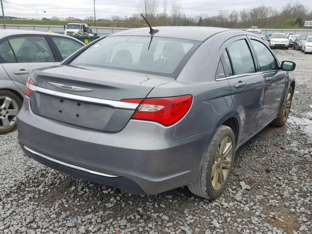 1C3CCBAB1DN763822 - 2013 CHRYSLER 200 LX GRAY photo 4