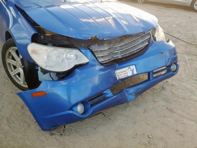 1C3LC55RX8N258909 - 2008 CHRYSLER SEBRING TO BLUE photo 9