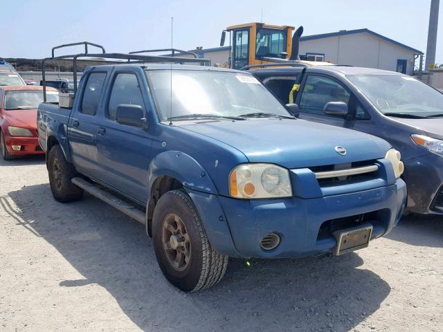 1N6ED27T24C418275 - 2004 NISSAN FRONTIER C BLUE photo 1