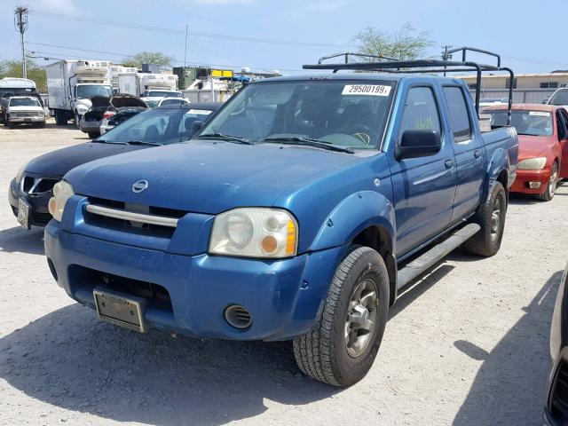 1N6ED27T24C418275 - 2004 NISSAN FRONTIER C BLUE photo 2