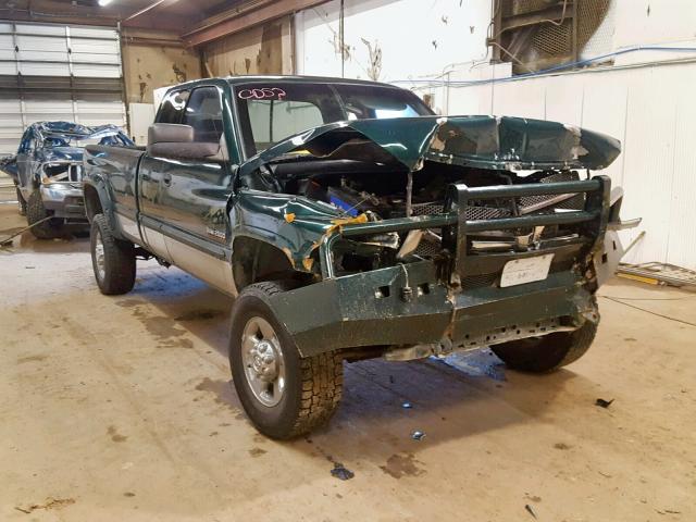 1B7KF2364YJ169978 - 2000 DODGE RAM 2500 GREEN photo 1