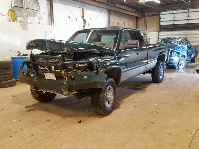 1B7KF2364YJ169978 - 2000 DODGE RAM 2500 GREEN photo 2