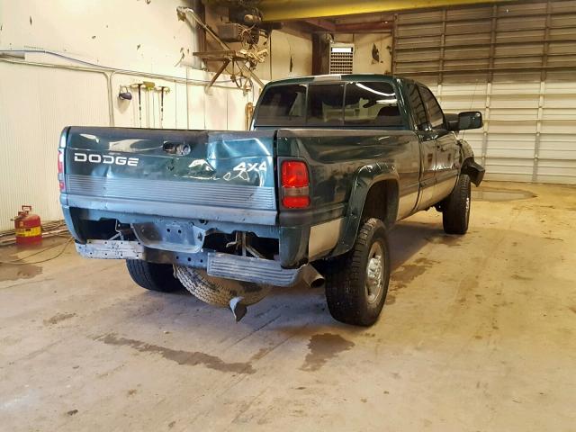 1B7KF2364YJ169978 - 2000 DODGE RAM 2500 GREEN photo 4