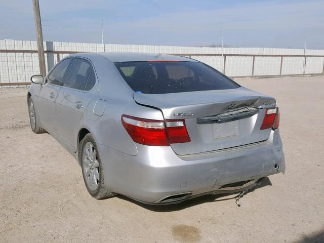 JTHGL46F295034075 - 2009 LEXUS LS 460L SILVER photo 3