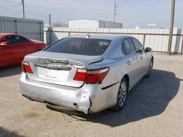 JTHGL46F295034075 - 2009 LEXUS LS 460L SILVER photo 4