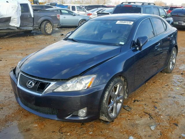 JTHBE262995023127 - 2009 LEXUS IS 350 BLACK photo 2