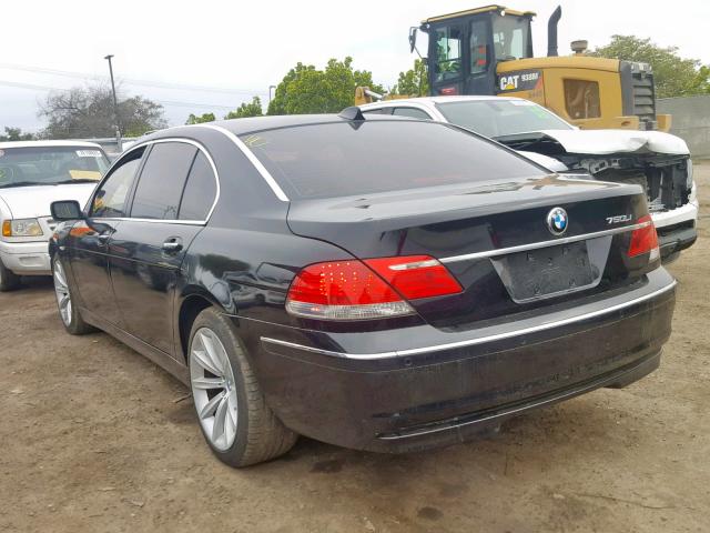 WBAHN83557DT74310 - 2007 BMW 750 BLACK photo 3