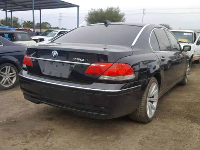 WBAHN83557DT74310 - 2007 BMW 750 BLACK photo 4