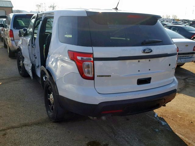 1FM5K8AR6FGC52214 - 2015 FORD EXPLORER P WHITE photo 3