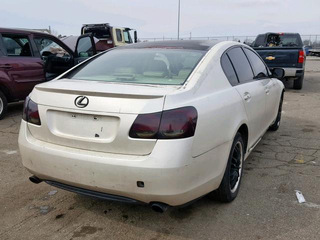 JTHCH96SX60005118 - 2006 LEXUS GS GENERAT WHITE photo 4