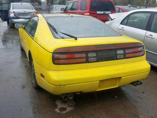 JN1RZ26A2LX011251 - 1990 NISSAN 300ZX 2+2 YELLOW photo 3