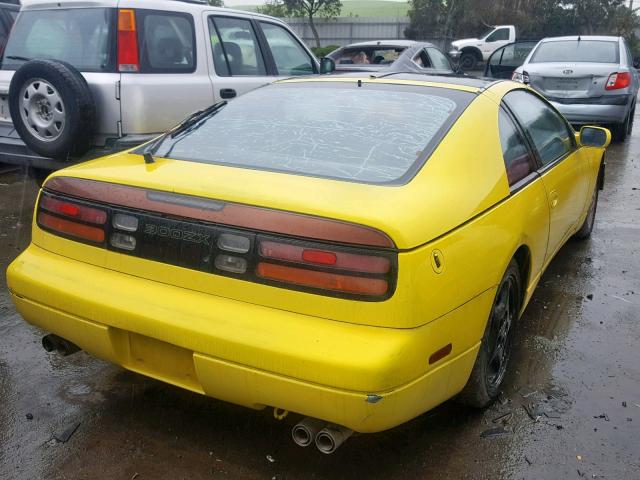 JN1RZ26A2LX011251 - 1990 NISSAN 300ZX 2+2 YELLOW photo 4