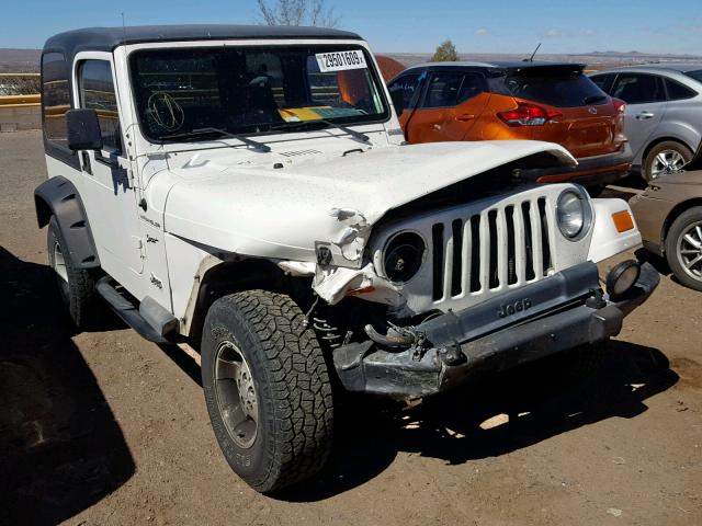 1J4FA49S12P725520 - 2002 JEEP WRANGLER / WHITE photo 1