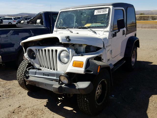 1J4FA49S12P725520 - 2002 JEEP WRANGLER / WHITE photo 2