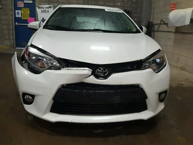 5YFBPRHE3EP031135 - 2014 TOYOTA COROLLA EC WHITE photo 9