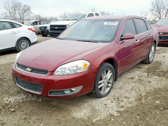 2G1WU583589234624 - 2008 CHEVROLET IMPALA LTZ MAROON photo 2