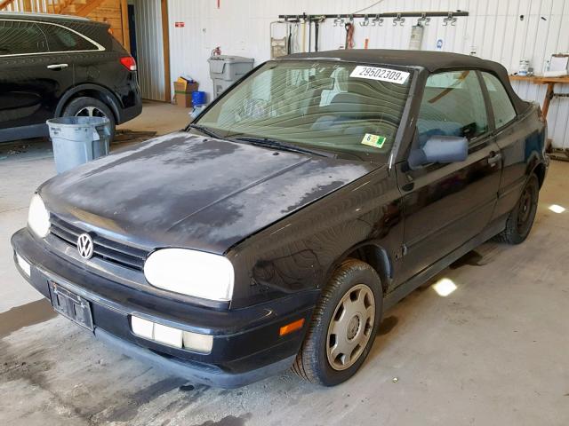 3VWAA81E8WM800770 - 1998 VOLKSWAGEN CABRIO BLACK photo 2