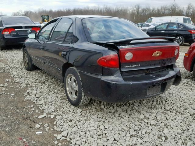 1G1JF52F957141254 - 2005 CHEVROLET CAVALIER L BLACK photo 3