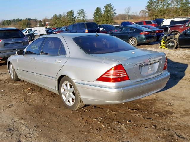 WDBNG84J95A438115 - 2005 MERCEDES-BENZ S 500 4MAT SILVER photo 3