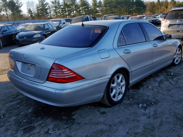 WDBNG84J95A438115 - 2005 MERCEDES-BENZ S 500 4MAT SILVER photo 4