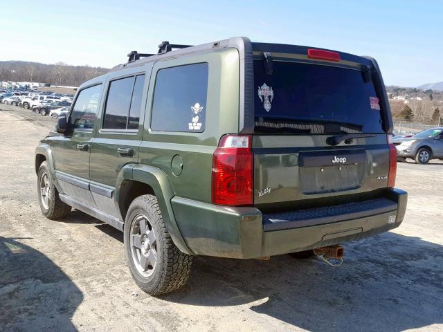 1J8HG48K87C614761 - 2007 JEEP COMMANDER GREEN photo 3