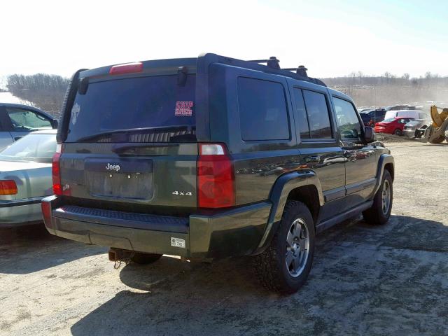 1J8HG48K87C614761 - 2007 JEEP COMMANDER GREEN photo 4