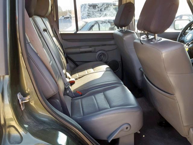 1J8HG48K87C614761 - 2007 JEEP COMMANDER GREEN photo 6