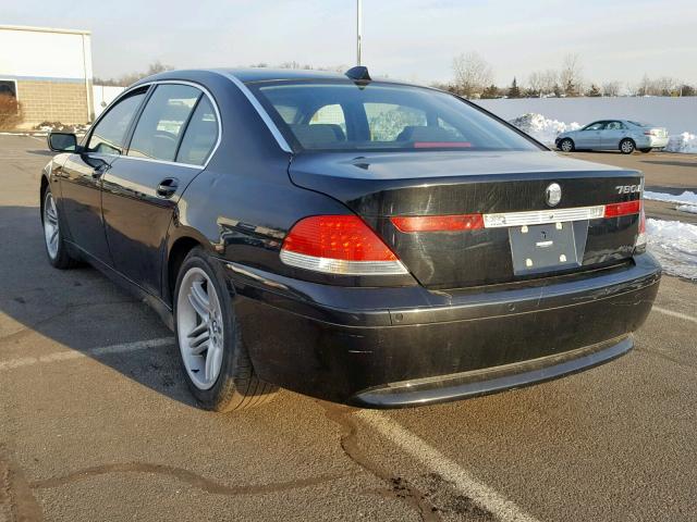 WBAGN83423DK10753 - 2003 BMW 760 LI BLACK photo 3