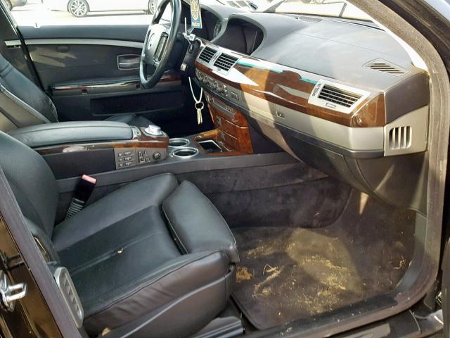 WBAGN83423DK10753 - 2003 BMW 760 LI BLACK photo 5