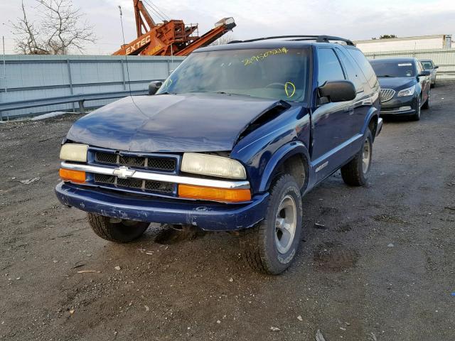 1GNCS18X13K132361 - 2003 CHEVROLET BLAZER BLUE photo 2