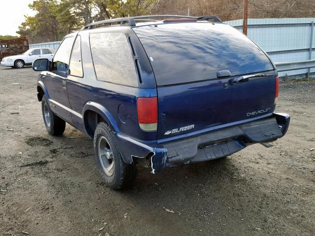 1GNCS18X13K132361 - 2003 CHEVROLET BLAZER BLUE photo 3