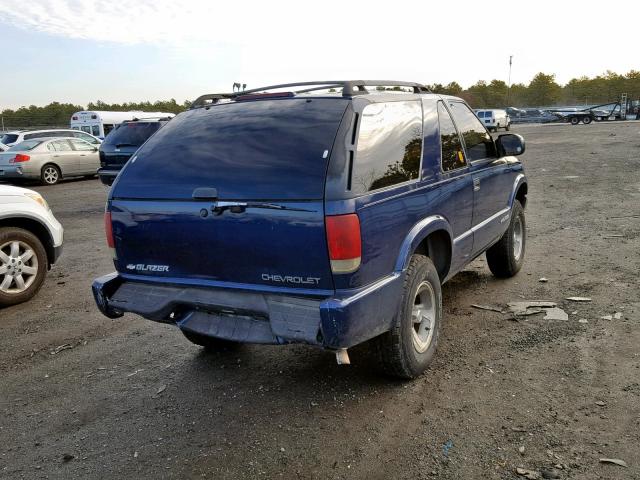 1GNCS18X13K132361 - 2003 CHEVROLET BLAZER BLUE photo 4