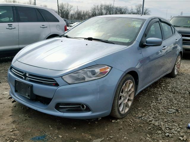 1C3CDFCA9DD183992 - 2013 DODGE DART LIMIT BLUE photo 2