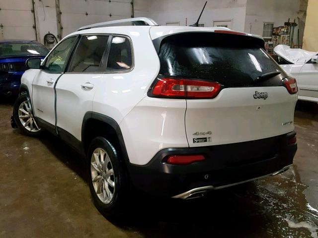 1C4PJMDS8FW693422 - 2015 JEEP CHEROKEE L WHITE photo 3