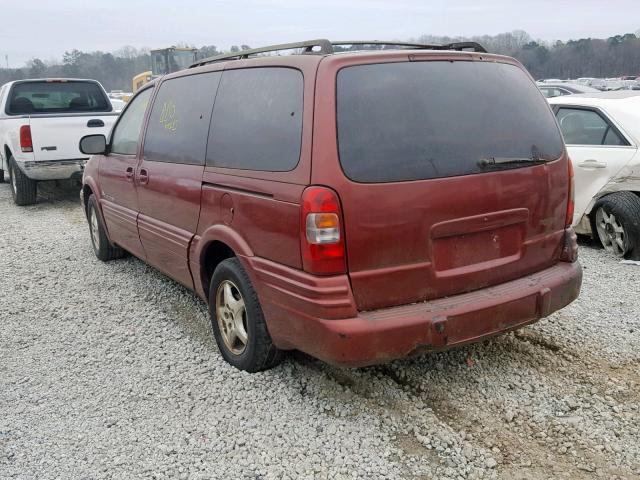 1GMDX03E91D166463 - 2001 PONTIAC MONTANA RED photo 3