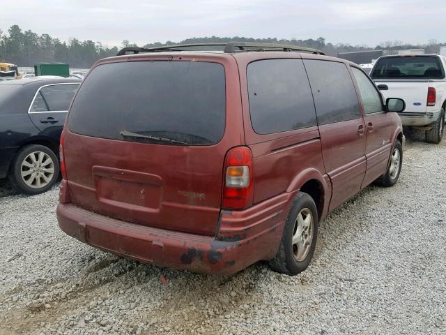 1GMDX03E91D166463 - 2001 PONTIAC MONTANA RED photo 4