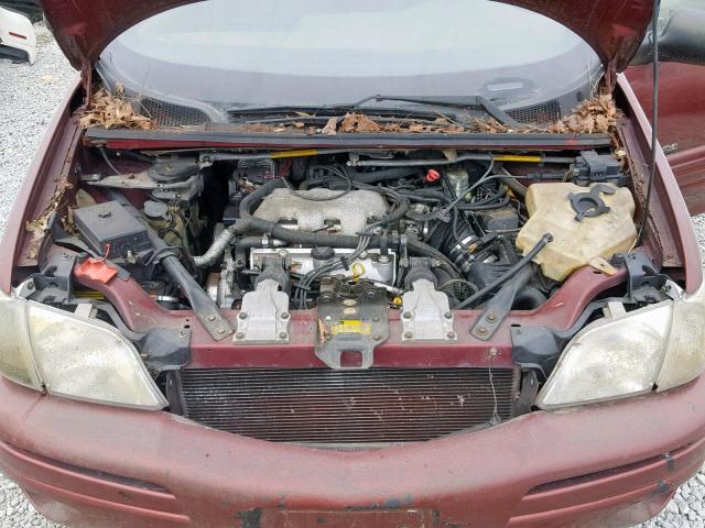 1GMDX03E91D166463 - 2001 PONTIAC MONTANA RED photo 7