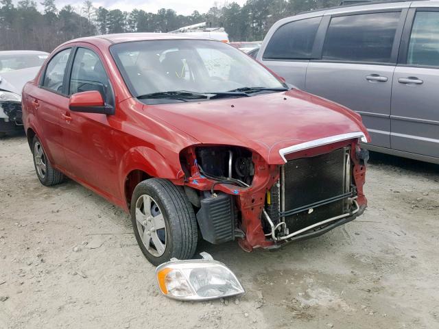 KL1TD5DE0AB090834 - 2010 CHEVROLET AVEO LS RED photo 1