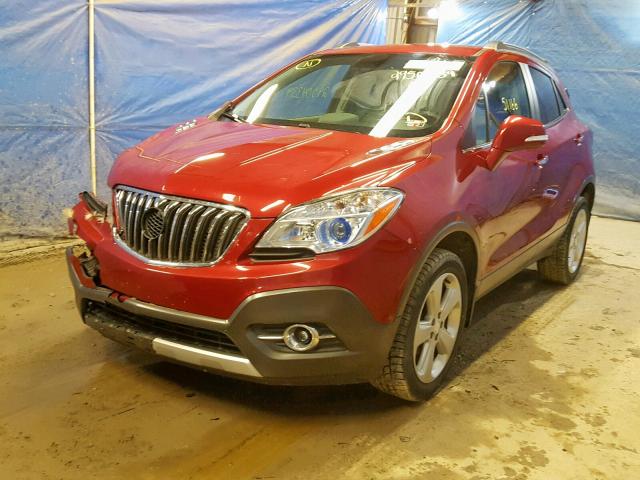 KL4CJGSB7FB090093 - 2015 BUICK ENCORE RED photo 2