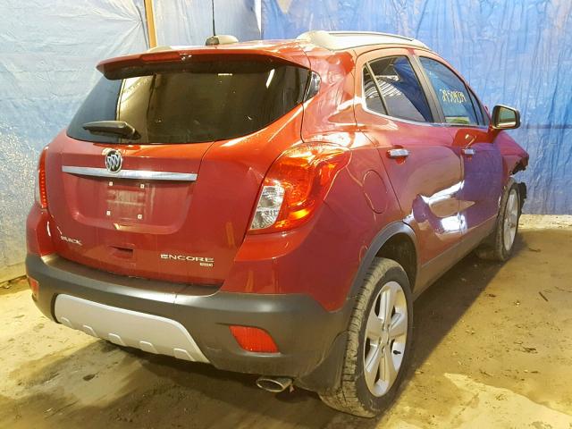 KL4CJGSB7FB090093 - 2015 BUICK ENCORE RED photo 4