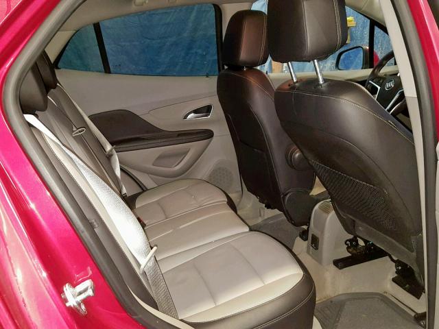 KL4CJGSB7FB090093 - 2015 BUICK ENCORE RED photo 6