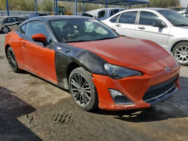 JF1ZNAA19D1712390 - 2013 TOYOTA SCION FR-S ORANGE photo 1