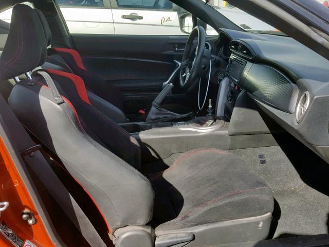 JF1ZNAA19D1712390 - 2013 TOYOTA SCION FR-S ORANGE photo 5