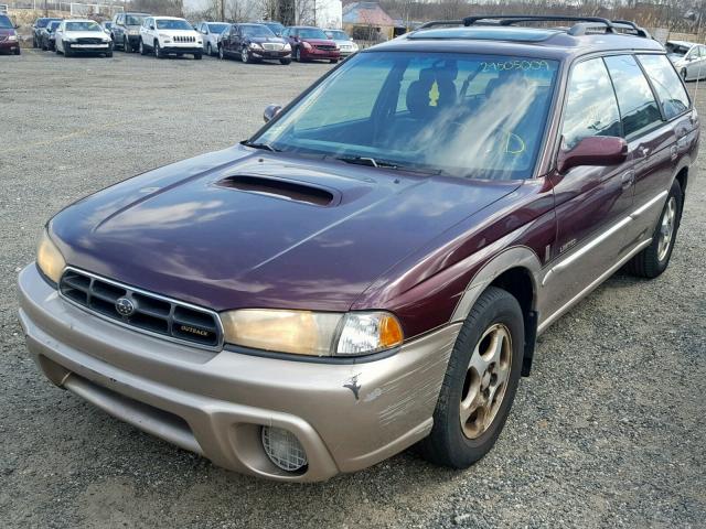 4S3BG6852X7601385 - 1999 SUBARU LEGACY OUT TWO TONE photo 2